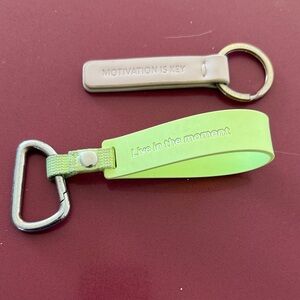 lululemon athletica Green and Beige Key & Card Holders